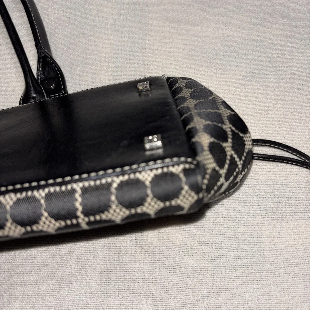 Kate Spade Classic Noel Print Black Satchel‎  Shoulder Bag